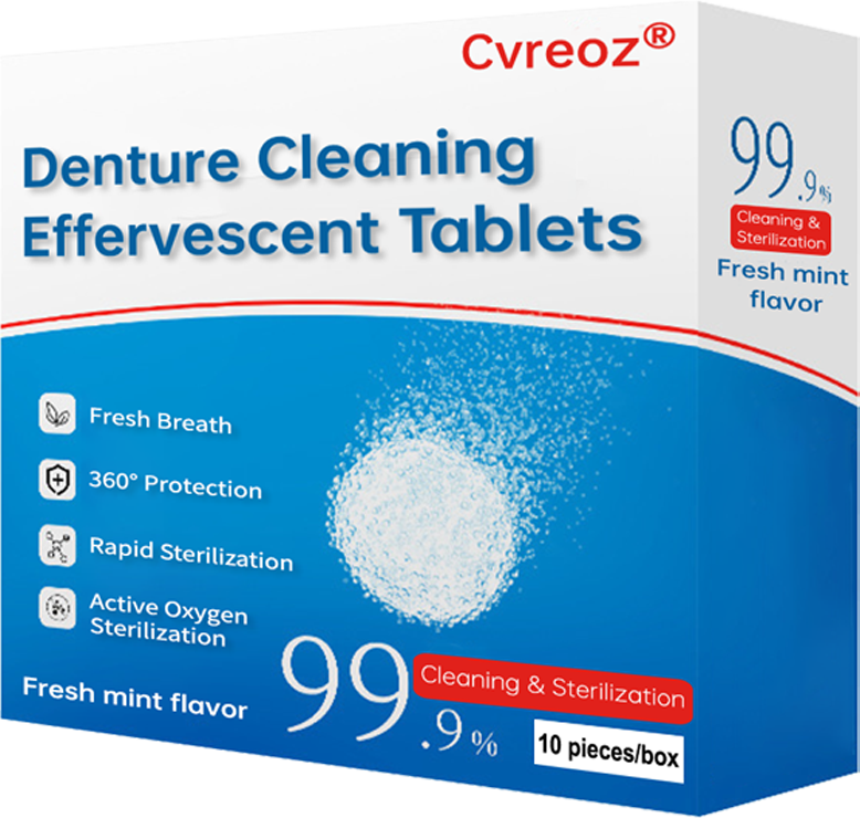 `Cvreoz® Denture Cleaning Effervescent Tablets