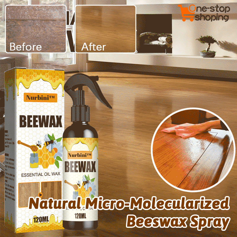 Nurbini™ Natural Ingredients Furniture Beeswax Spray🔥Hot Sale(Cleaning Set for FREE)🔥
