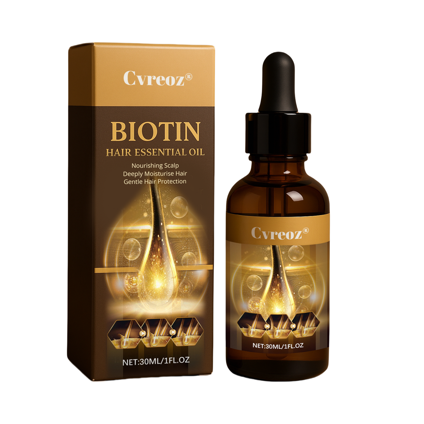 đ„ Grow Your Glow: 60% OFF đ„ CvreozÂź Biotin Hair Essential Oil!
