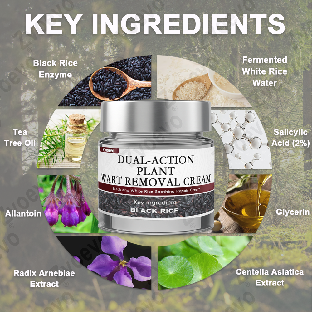 ✨ Zvoevo® Rice Bran Extract Cream 👩‍⚕️ FDA-Certified (For removing warts and skin growths, eliminating skin hyperplasia and keratin buildup, treating skin cancer, age spots, and hyperpigmentation)