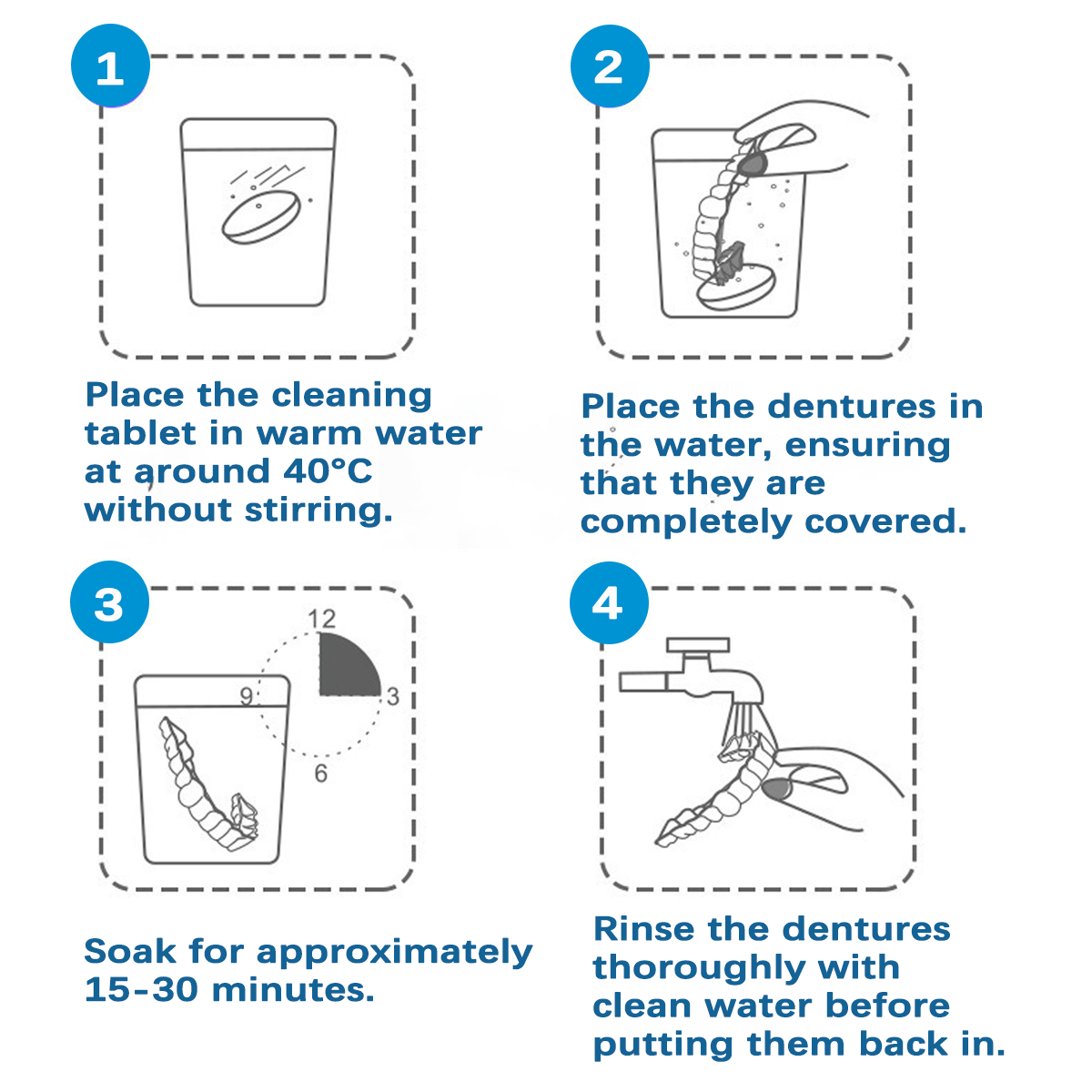 `Cvreoz® Denture Cleaning Effervescent Tablets