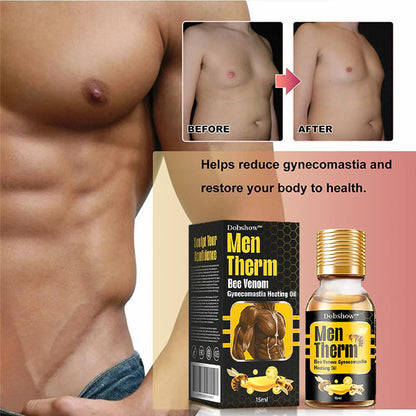 🐝🐝🐝 Dobshow™ MenTherm Bee Venom Gynecomastia Heating Oil🌿Safe and Effective|Doctor-Recommended🔥🔥🔥