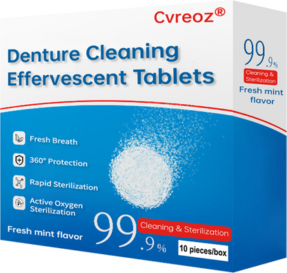 `Cvreoz® Denture Cleaning Effervescent Tablets