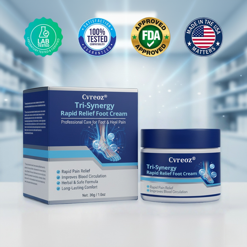 `Cvreoz® Tri-Synergy Rapid Relief Foot Cream