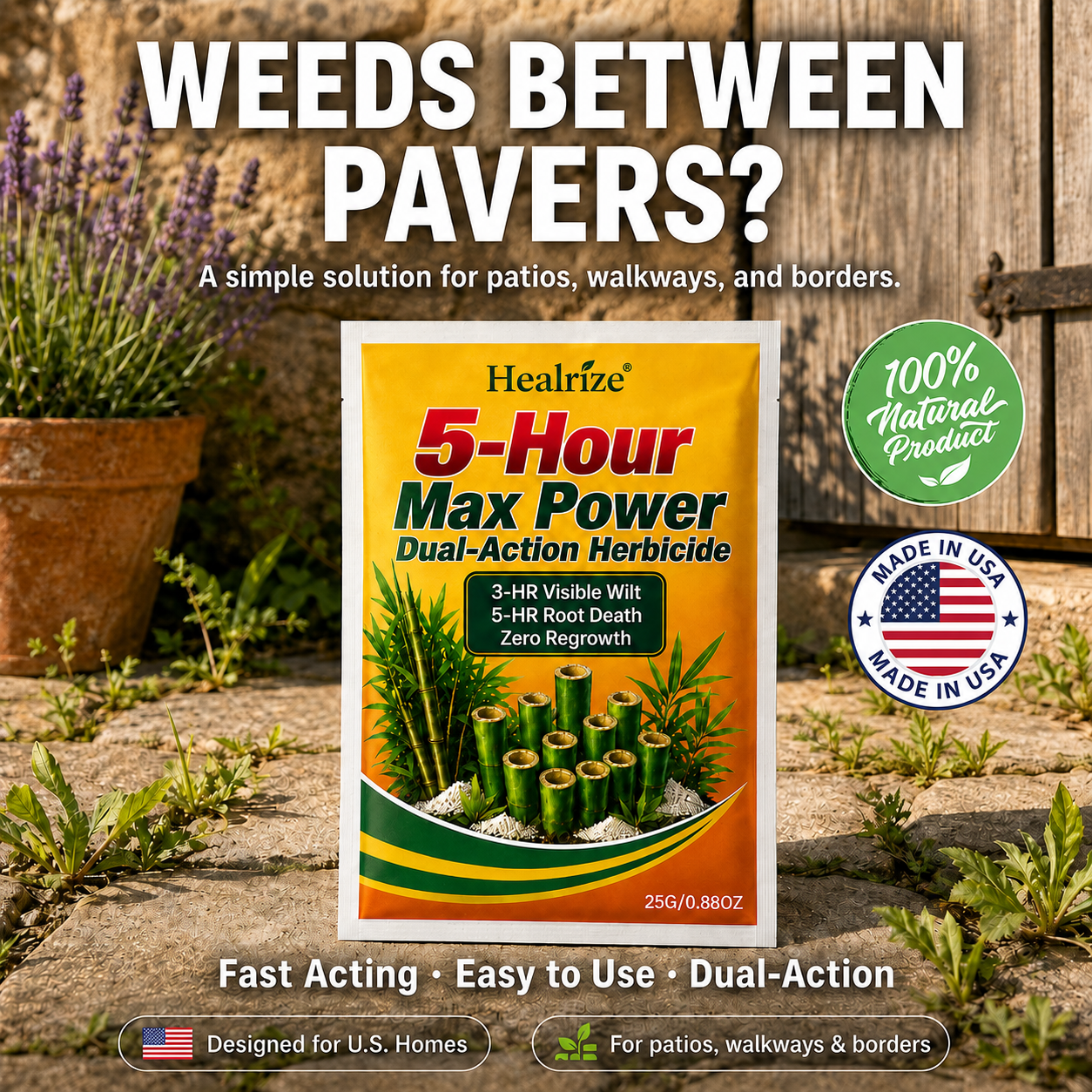 👨‍🌾𝐎𝐟𝐟𝐢𝐜𝐢𝐚𝐥 𝐔𝐒 𝐒𝐭𝐨𝐫𝐞🍂Healrize® 5-Hour Max Power Dual-Action Herbicide✨Time-Limited Discount🎉