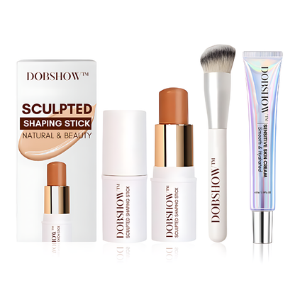 🐝Dobshow Sculpted Shaping Stick & Sensitive Skin Cream & Blender Brush🎀