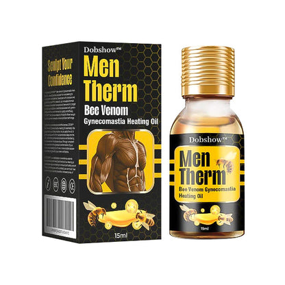🐝🐝🐝 Dobshow™ MenTherm Bee Venom Gynecomastia Heating Oil🌿Safe and Effective|Doctor-Recommended🔥🔥🔥