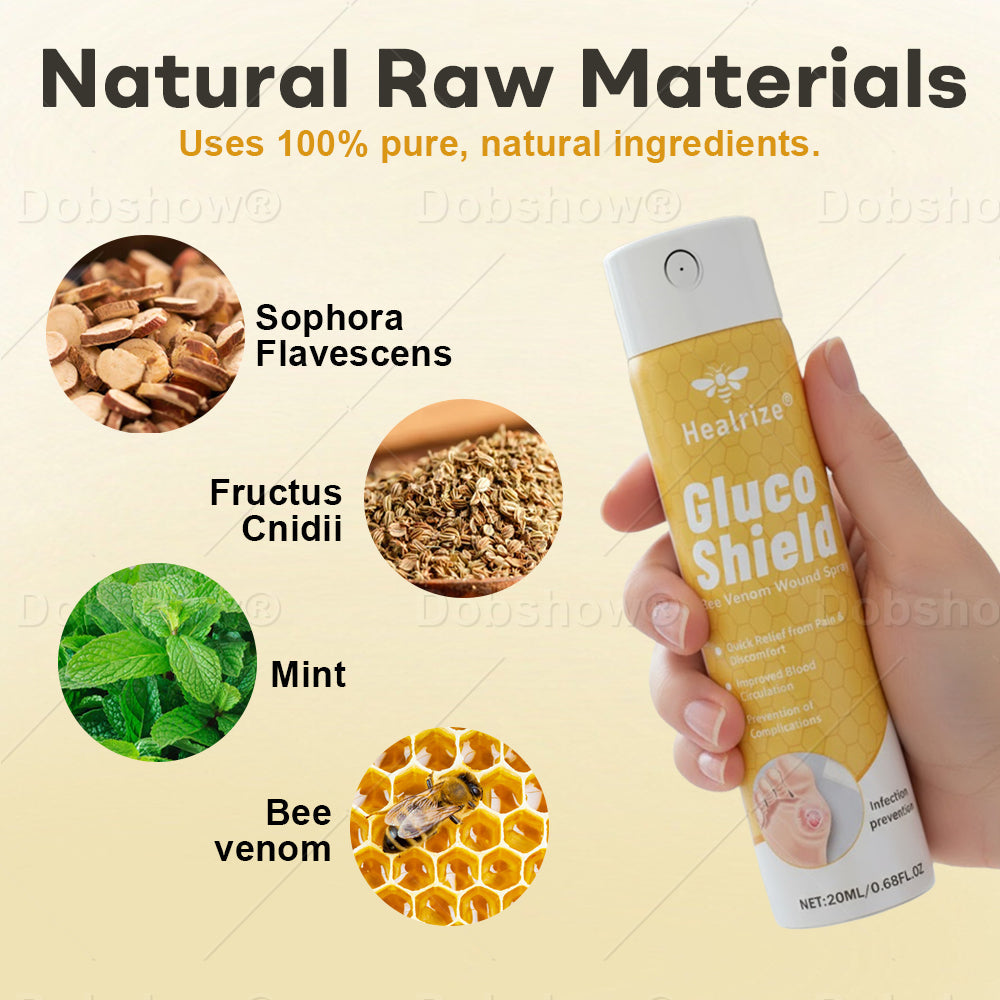 🔥Best Seller🔥Healrize® GlucoShield Bee Venom Wound Spray 🎉Special limited-time discount