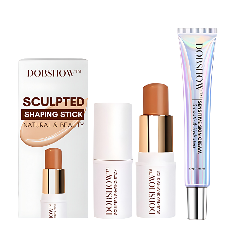 🐝Dobshow Sculpted Shaping Stick & Sensitive Skin Cream & Blender Brush🎀