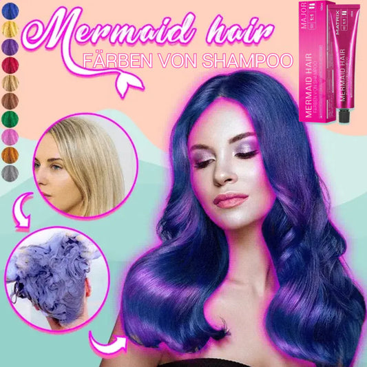 Dobshow™ Mermaid Hair Color Shampoo🌊🌈 - ⚡Act quickly NOW Limited offer expires in 10 minutes!!!- Grab it now!⚡