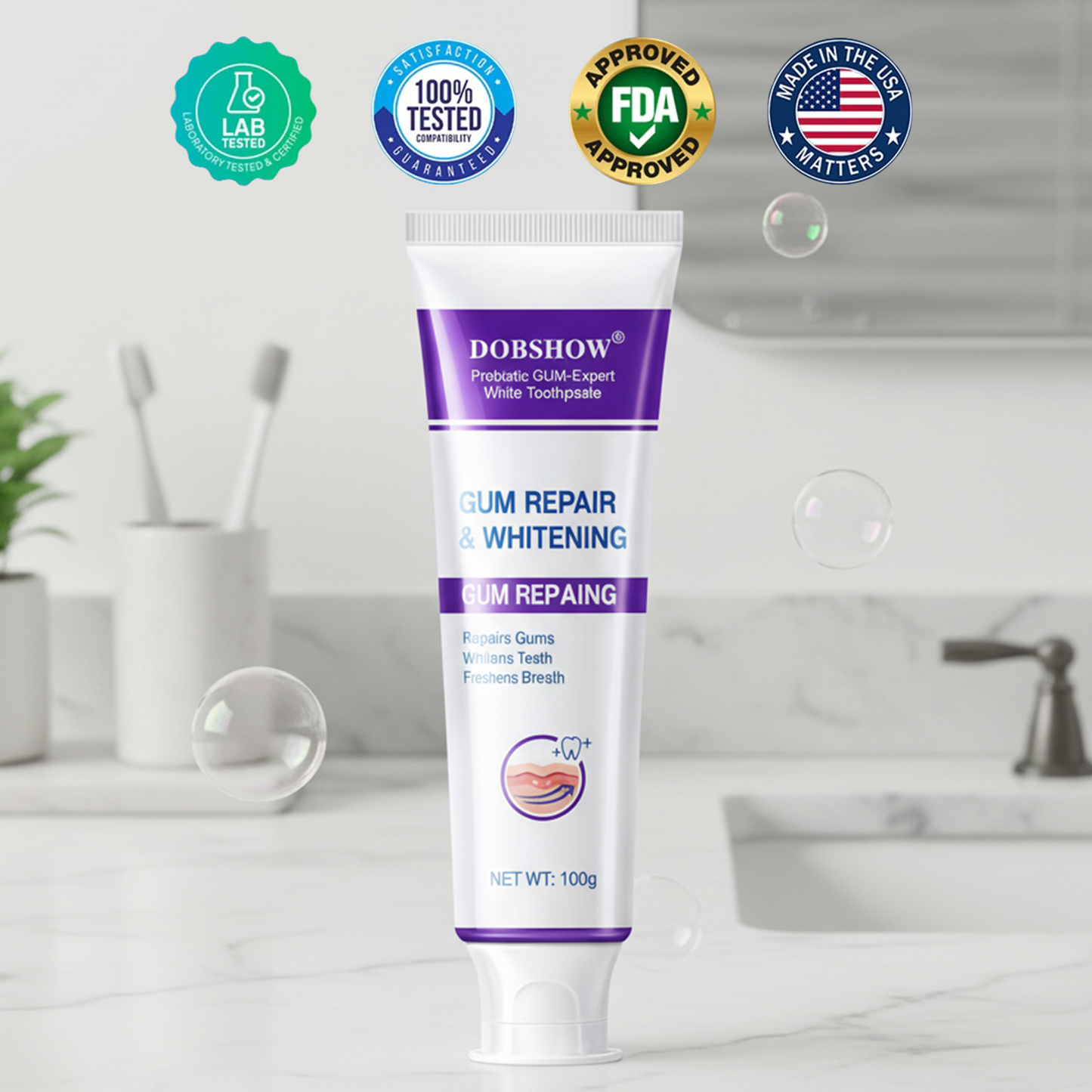 `Dobshow® Probiotic GUM-Expert White Toothpaste