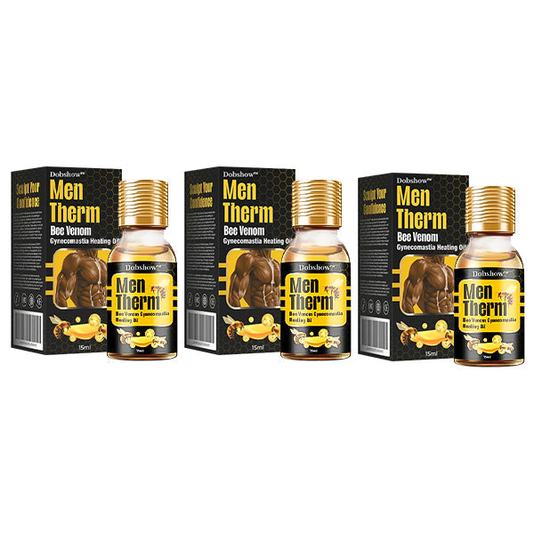 🐝🐝🐝 Dobshow™ MenTherm Bee Venom Gynecomastia Heating Oil🌿Safe and Effective|Doctor-Recommended🔥🔥🔥