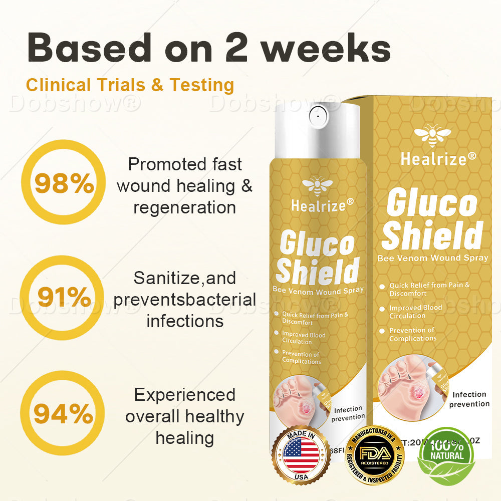 🔥Best Seller🔥Healrize® GlucoShield Bee Venom Wound Spray 🎉Special limited-time discount