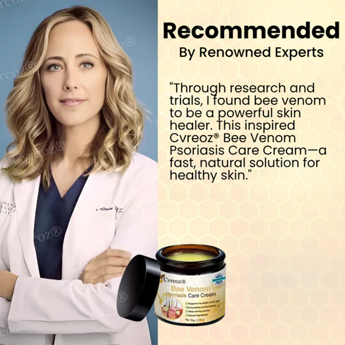 Cvreoz® Bee Venom Psoriasis Care Cream