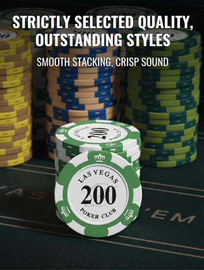 `MCOIKY® Royal Elite Clay Poker Chips