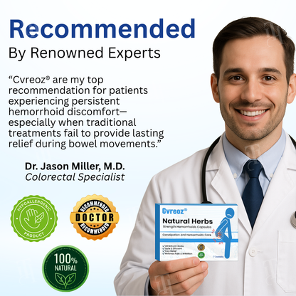 Cvreoz® Natural Herbs Strength Hemorrhoids Capsules