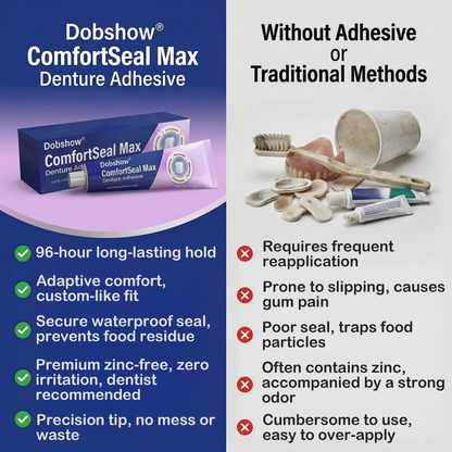 `Dobshow® ComfortSeal Max Denture Adhesive