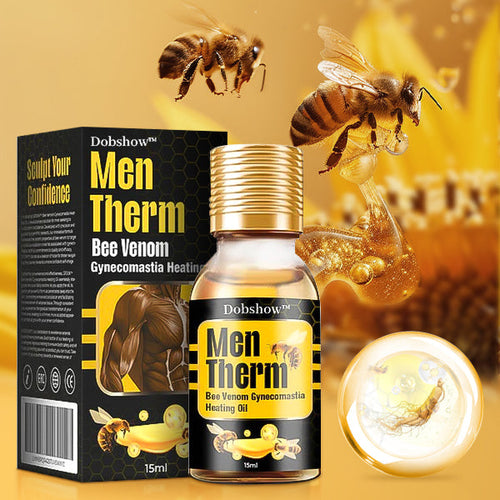 🐝🐝🐝 Dobshow™ MenTherm Bee Venom Gynecomastia Heating Oil🌿Safe and Effective|Doctor-Recommended🔥🔥🔥
