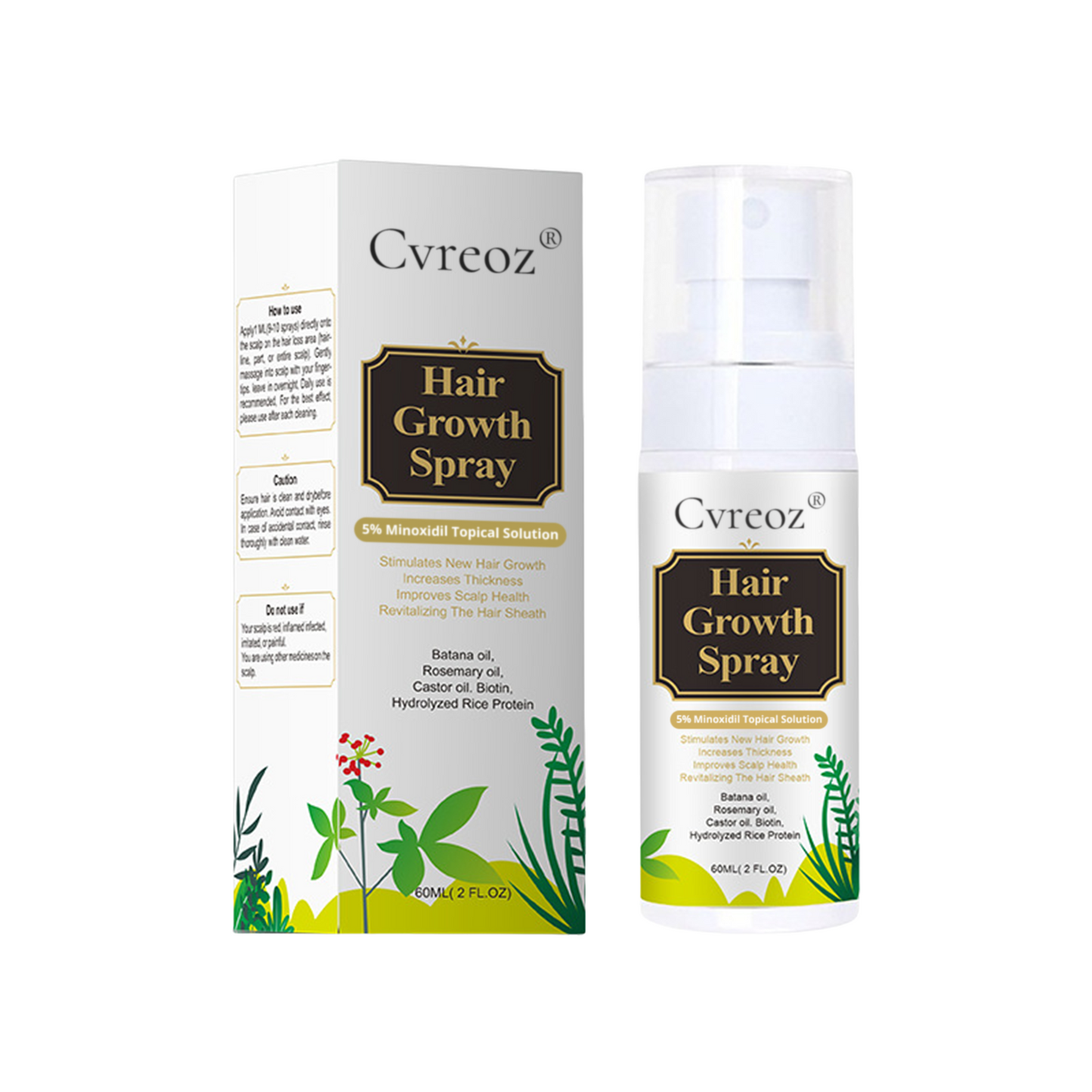 CVREOZ® Nourish & Flourish Hair Growth Spray + 5%Minoxidil