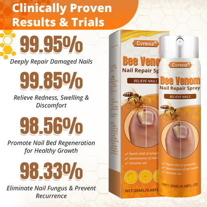 Cvreoz® Bee Venom Nail Repair Spray – Clinically Inspired Relief for Fungal & Damaged Nails🌺