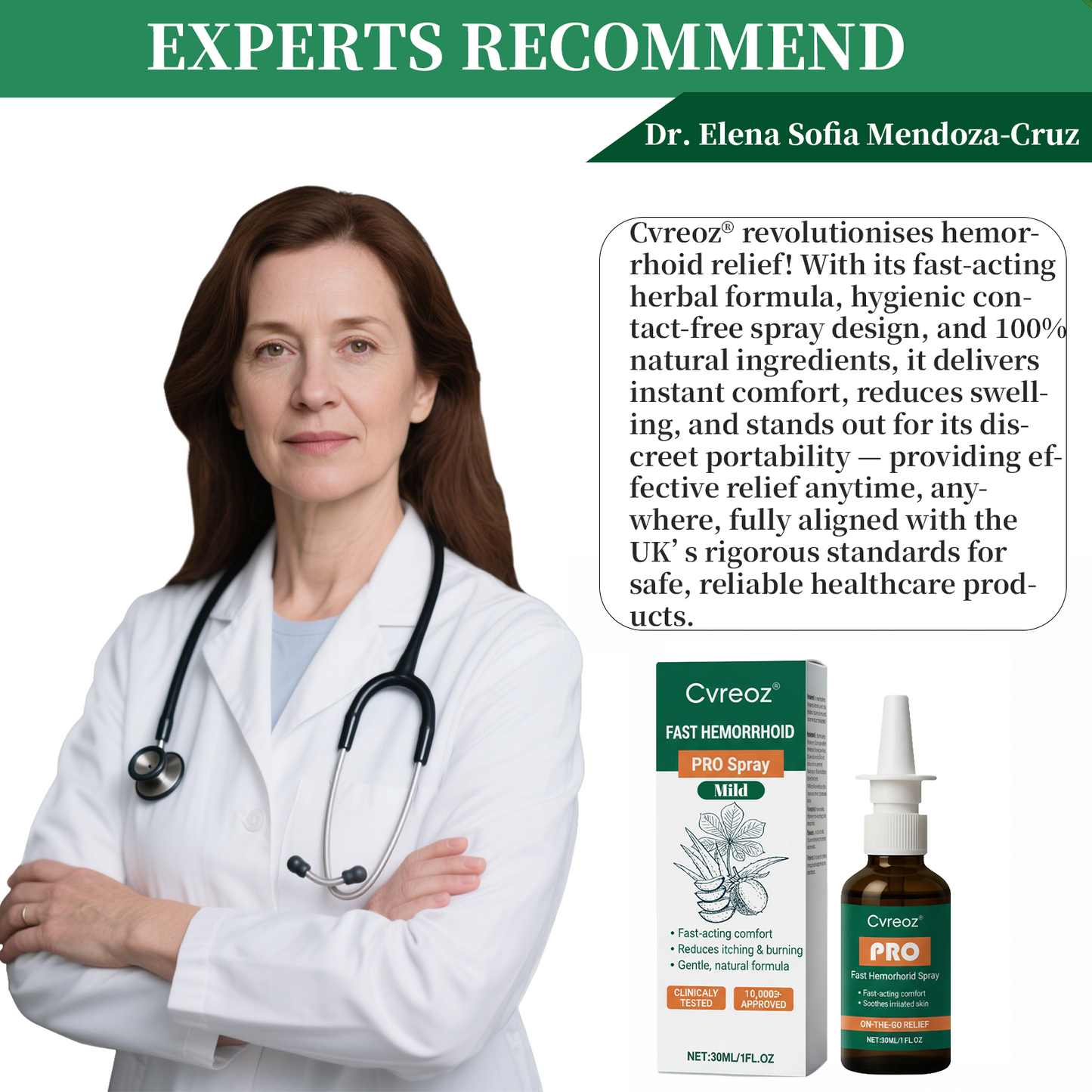 🎅𝘾𝙝𝙧𝙞𝙨𝙩𝙢𝙖𝙨 𝙎𝙖𝙡𝙚 | Cvreoz® Fast Hemorrhoid PRO Spray