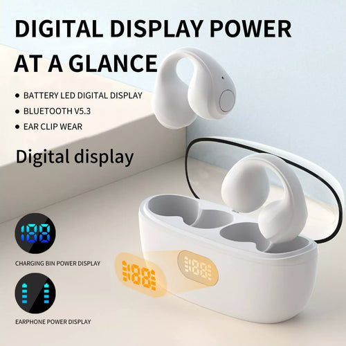 NOWORDUP™ SmartClip Earpieces: Bluetooth Connectivity 🔵& Visual Display📱