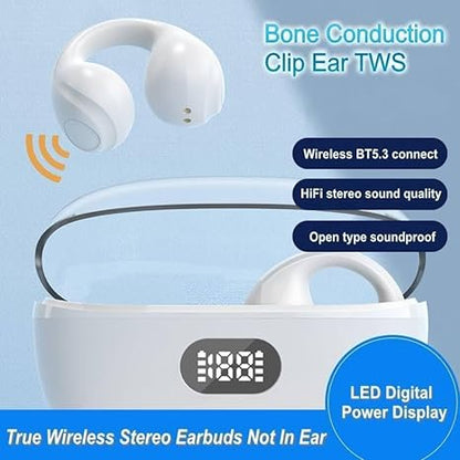 NOWORDUP™ SmartClip Earpieces: Bluetooth Connectivity 🔵& Visual Display📱
