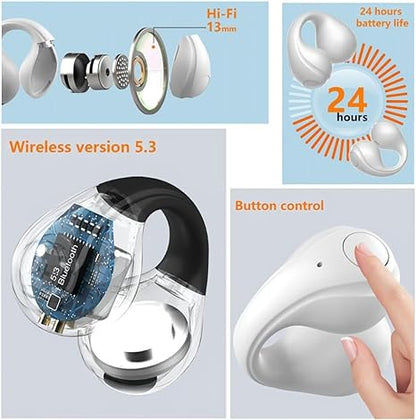 NOWORDUP™ SmartClip Earpieces: Bluetooth Connectivity 🔵& Visual Display📱